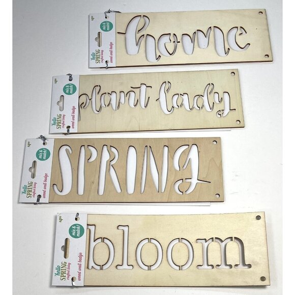 Lot 56 Unfinished Wood Craft Pieces 1"-12" Gardening Christmas Hearts Number NEW - Picture 4 of 8